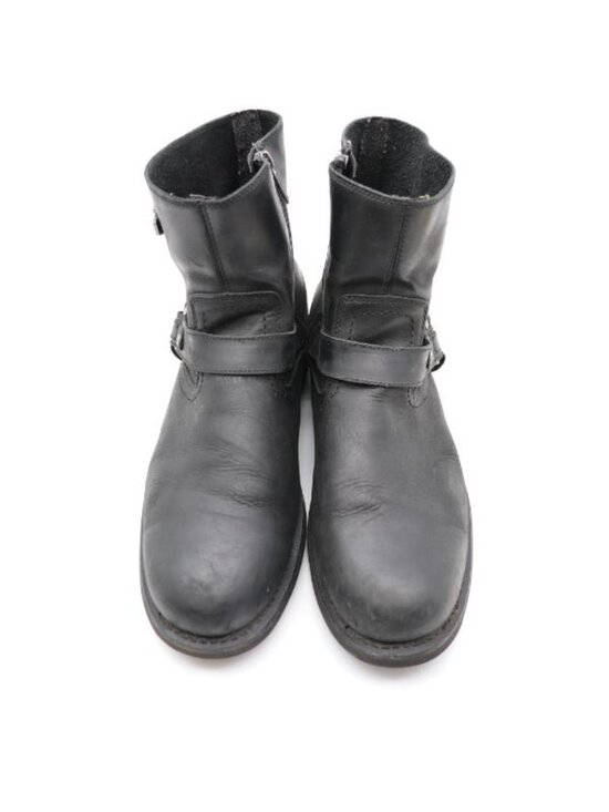 Harley Davidson Scout Matt Black Leather Boots Men\'s 13 M Side Zip Bar Shield main image 11